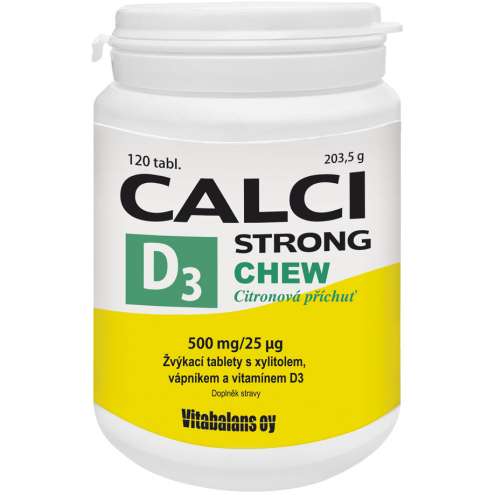 CALCI STRONG CHEW+VIT.D3 TBL.120 VITABALANS